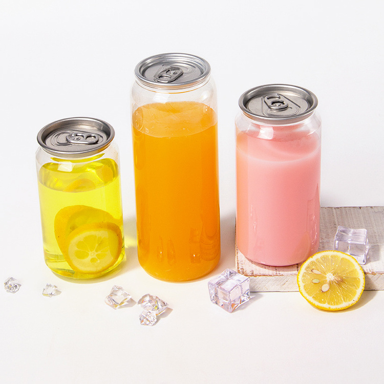 Supplier Hot Sales Soft Drinks Transparent Plastic Bottle Cans for Soft Drinks