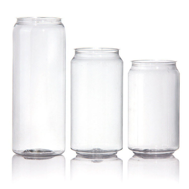 Wholesale Hot Selling Carbonated Bottle Pet Soda Plastic Cans With Aluminum Caps