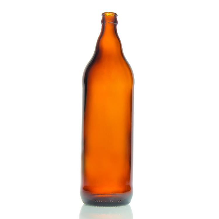 Manufacturer Beer Bottle Packaging Soda Beverage Clear Glass Beer Bottle With Pulling Cap