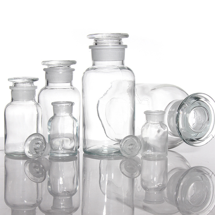 Different Sizes Glass Apothecary Jars Candle Glass Apothecary Jar With Cork Lid For Wholesale