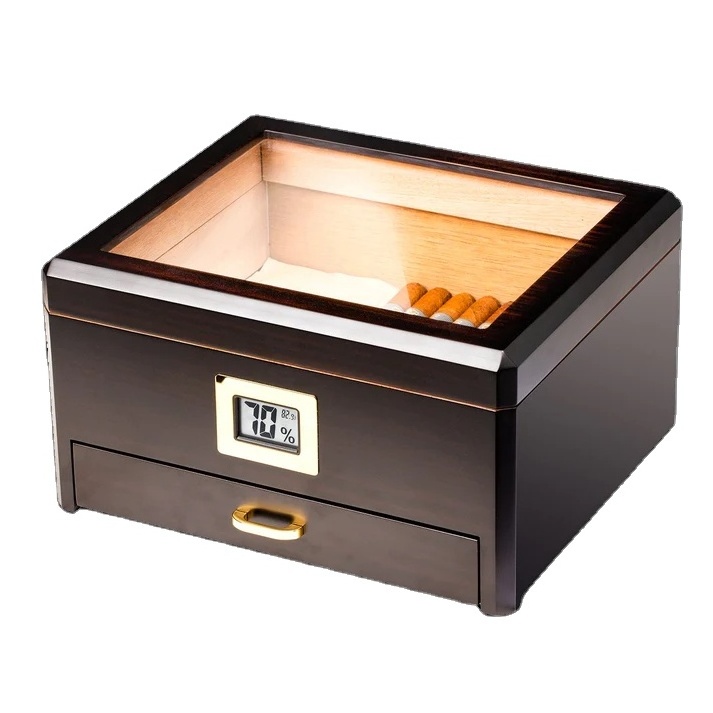 Best Seller Drawer Cigar Box Humidor With Cutter And Lighter Cigar Accessories