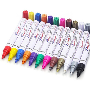 Stationery Marker Oil Based Marker Permanent Paint Markers Pens for Tire Metal Painting