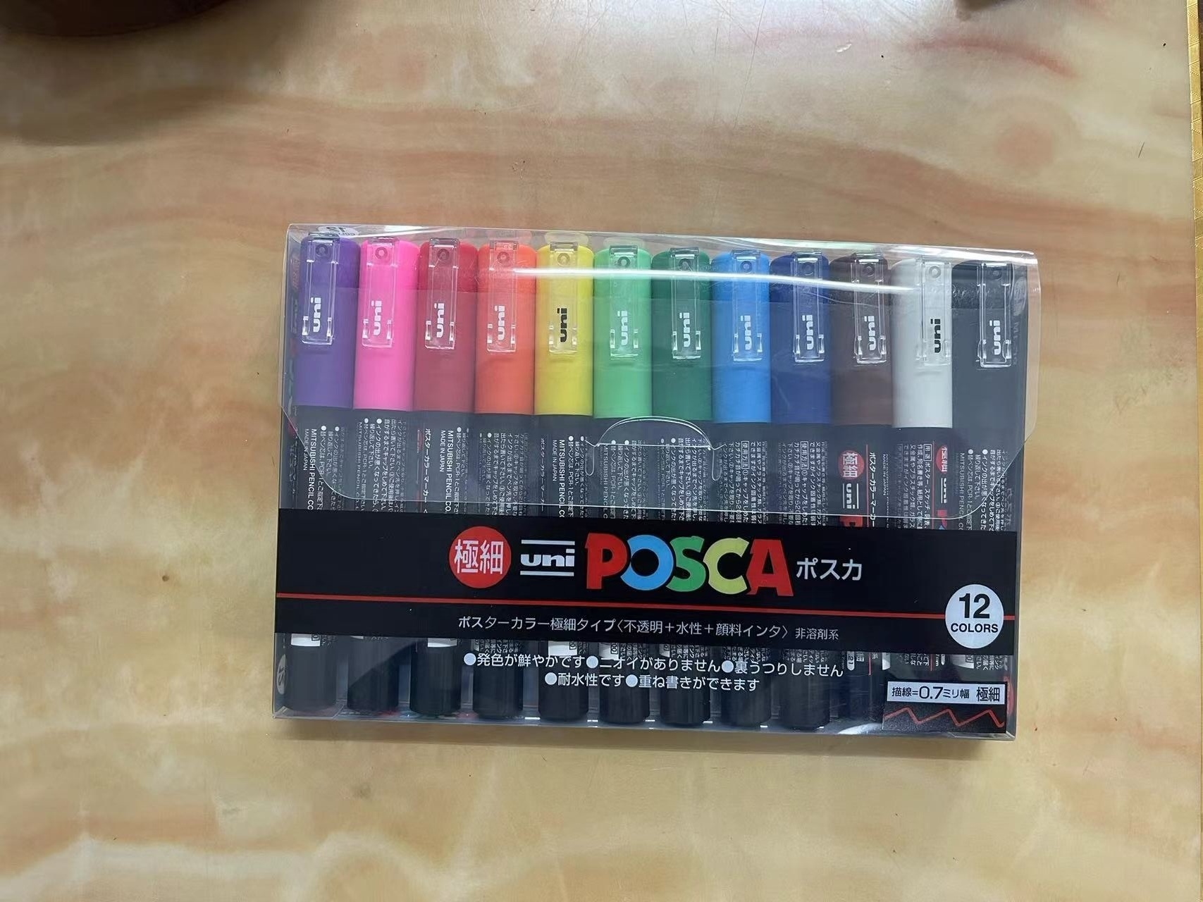 Posca Markers Pens Fine Tip Full Set for Rock Painting, Wood, DIY Crafts