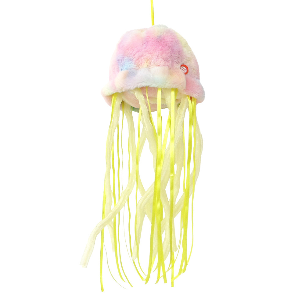 20 cm electric colorful soft stuffed animal glowing jellyfish plush toys