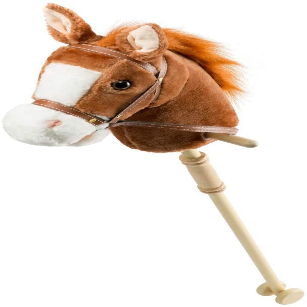 peluches plush toys horse height measruing inflatable whip walking hobby stick horse