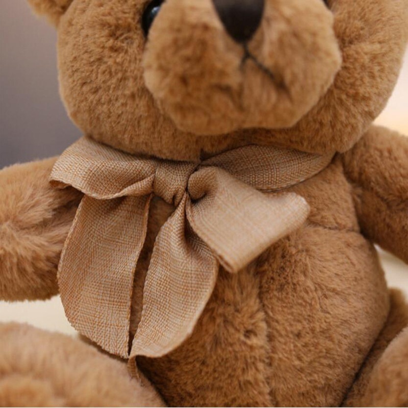 Low order Quantity brown and white kylin velvet teddy bear