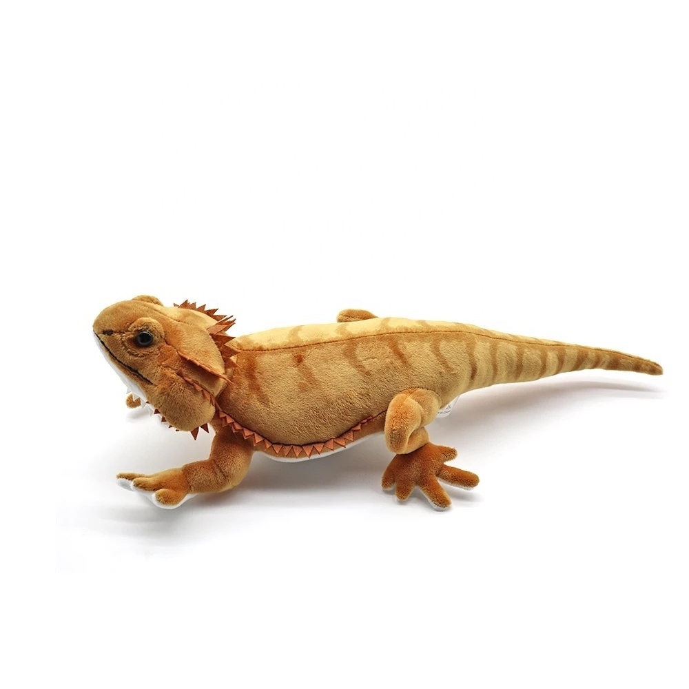 Simulated Wild Animal Plush Toy Real Life Bearded Dragon Plush Toy Soft Lifelike Lizards Stuffed Wild Animal