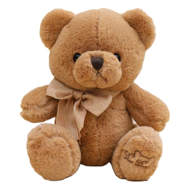 Low order Quantity brown and white kylin velvet teddy bear