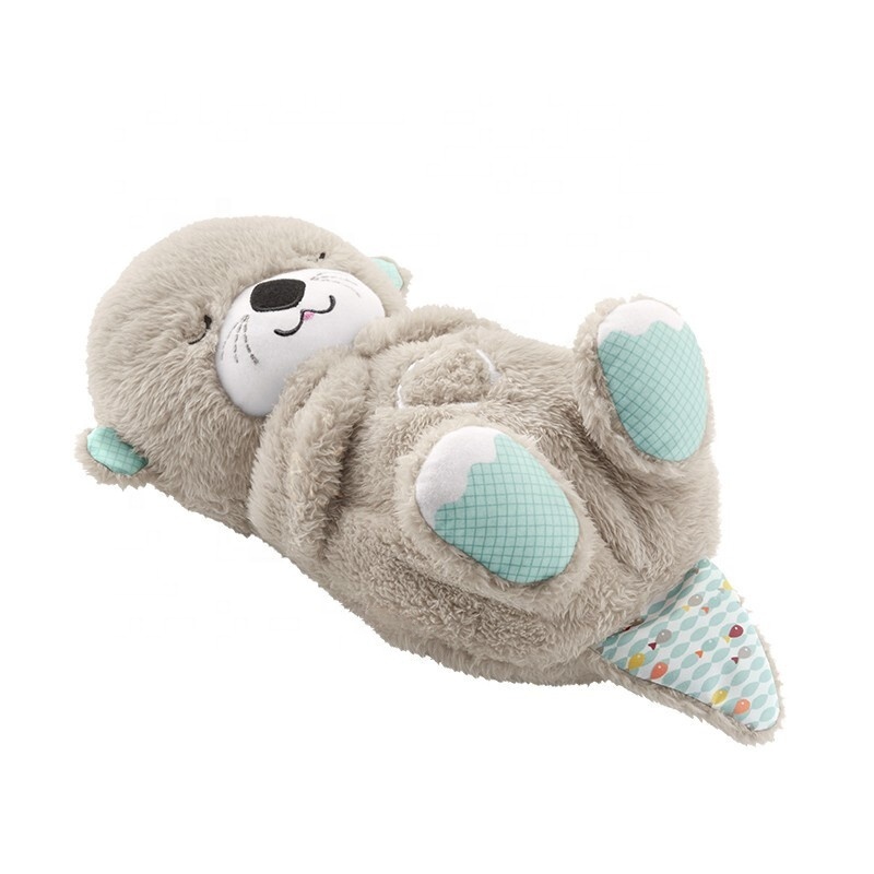 stuffed animal toys soothe sleeping otter plush