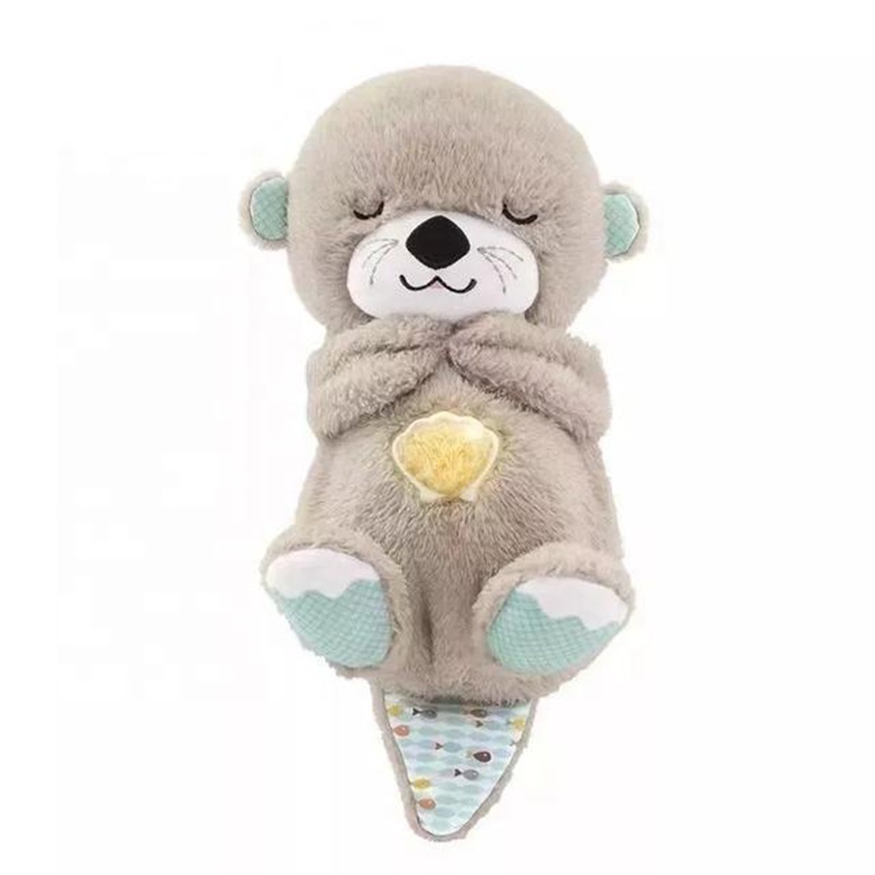 baby comforter schlummer sound music sleep toy breathing otter teddy