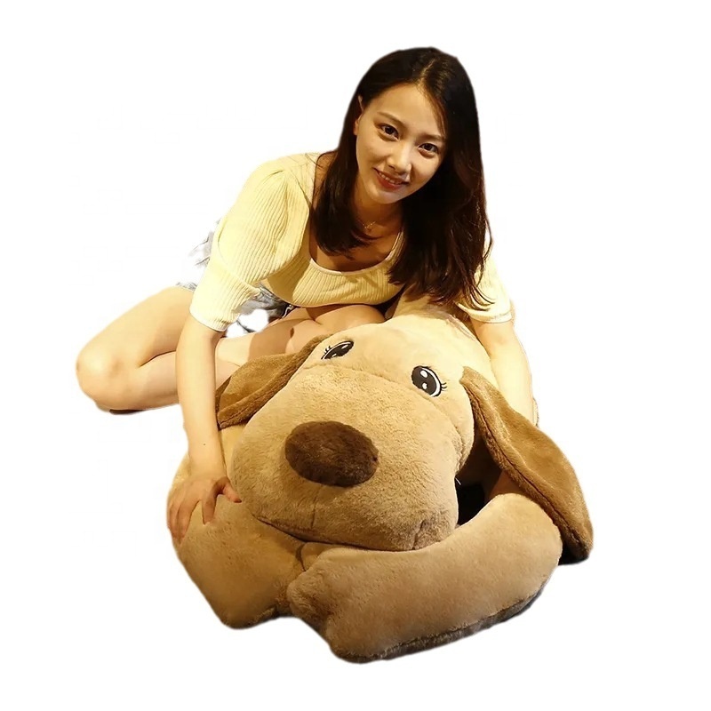 fluffy large size long ears plush stuffed animal toys plush dog toy