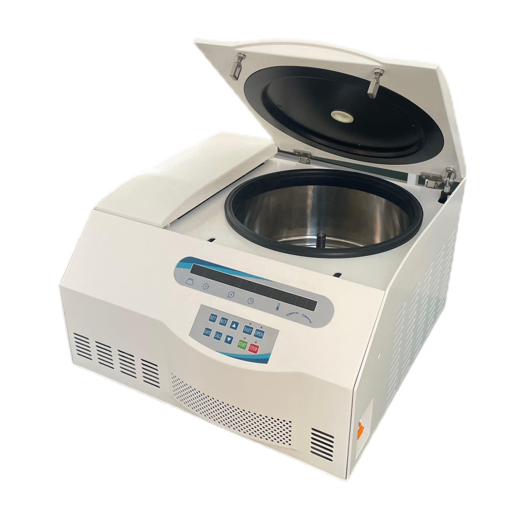 Bench top refrigerated large capacity swing bucket centrifuge 4x250ml with adapter for 5/7/10/15/50ml tube