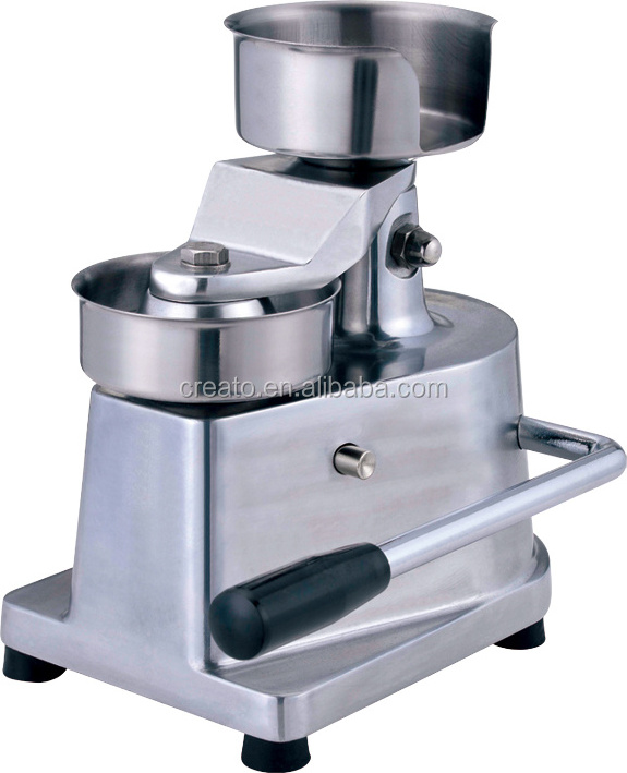 Manual stainless steel hamburger patty press maker