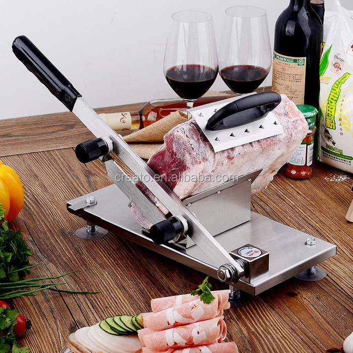 Stainless steel manual vegetable frozen meat slicer