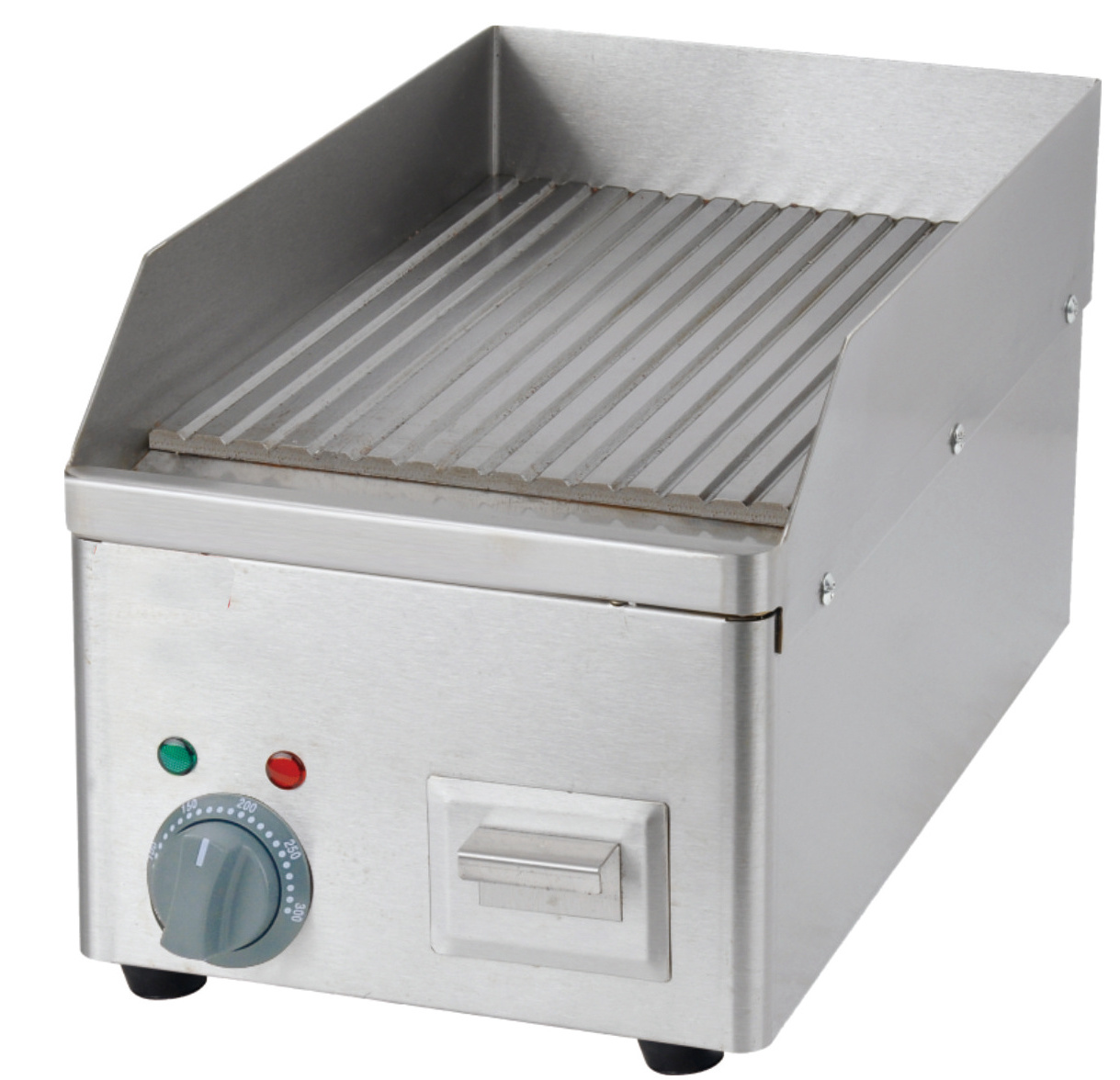 Electric stainless steel hamburger griddle