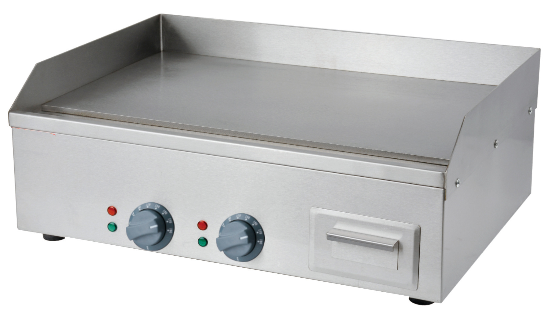 Electric stainless steel hamburger griddle