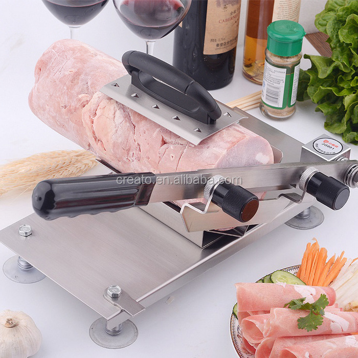 Stainless steel manual vegetable frozen meat slicer