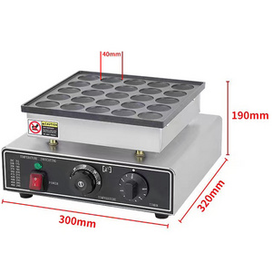 110V/60Hz or 220V/50Hz Stainless steel body 25 hole  Electric Food Muffin Maker