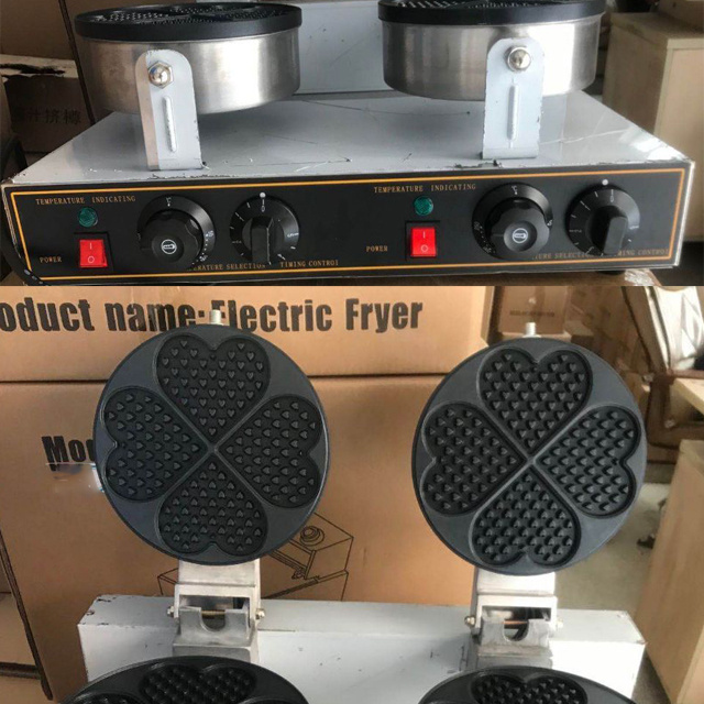 4 Heart Electric Waffle Maker