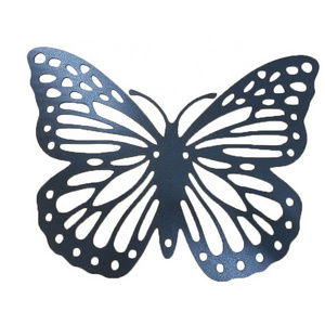 China Manufacturer Laser Cut Steel Home Decor Metal Butterfly Hanging Wall Art Decor