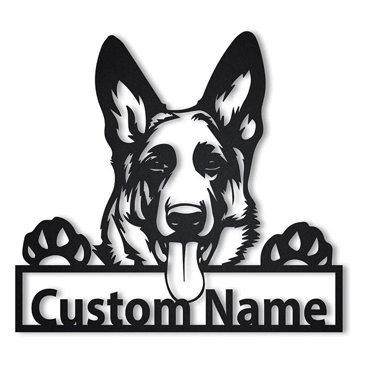 Wall Decor Personalized Doghouse Sign Metal Sign Dog Wall Art Pet Decor Dog House Decor