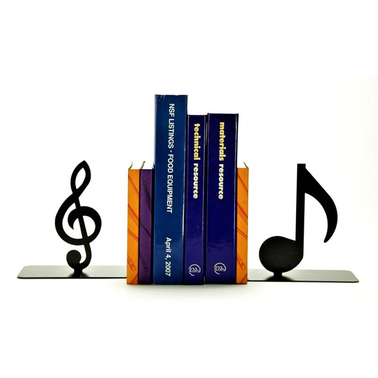 Laser Cutting metal Custom Metal Bookend Book End Holder Stand for Home Decor Office Library Desktop