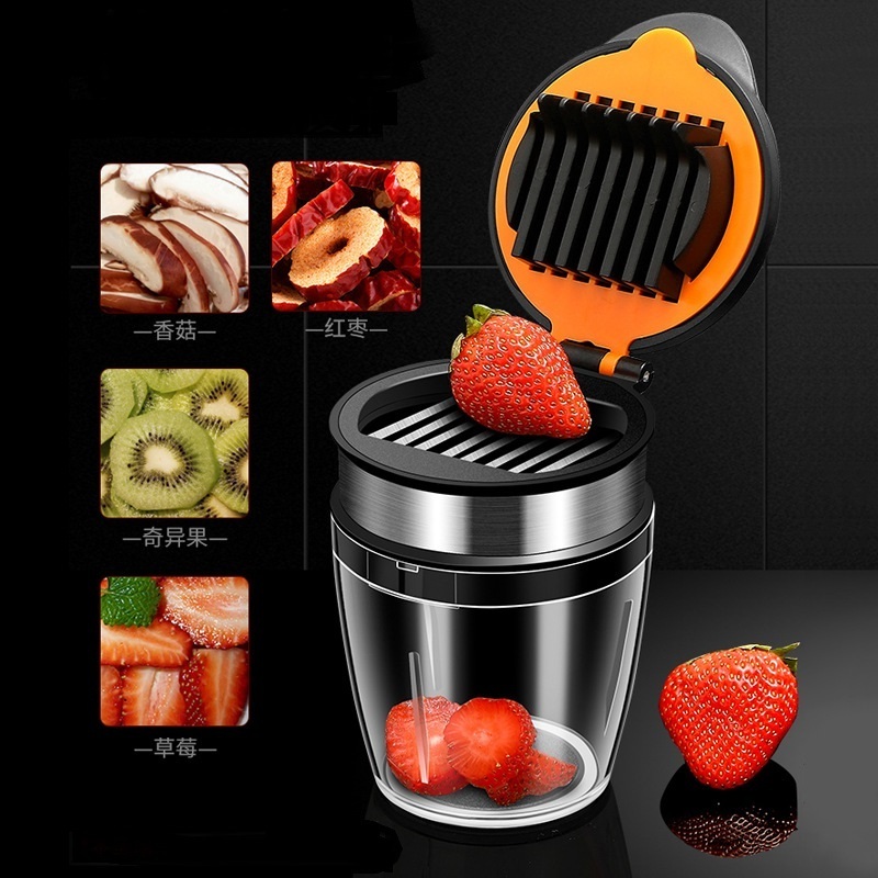 Multi functional kitchen cutter mushroom strawberry jujube fruit slicer