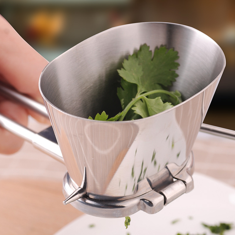 Kitchen gadget stainless steel multi-function vegetable chopper herb chopper seasoner manual cilantro chopper