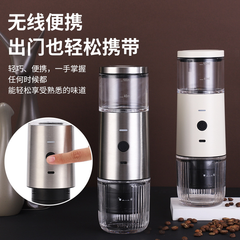 Electric Coffee Maker Wireless Heating Espresso Capsule Machine Travel Coffee Cup Mini Portable Espresso Coffee Machine