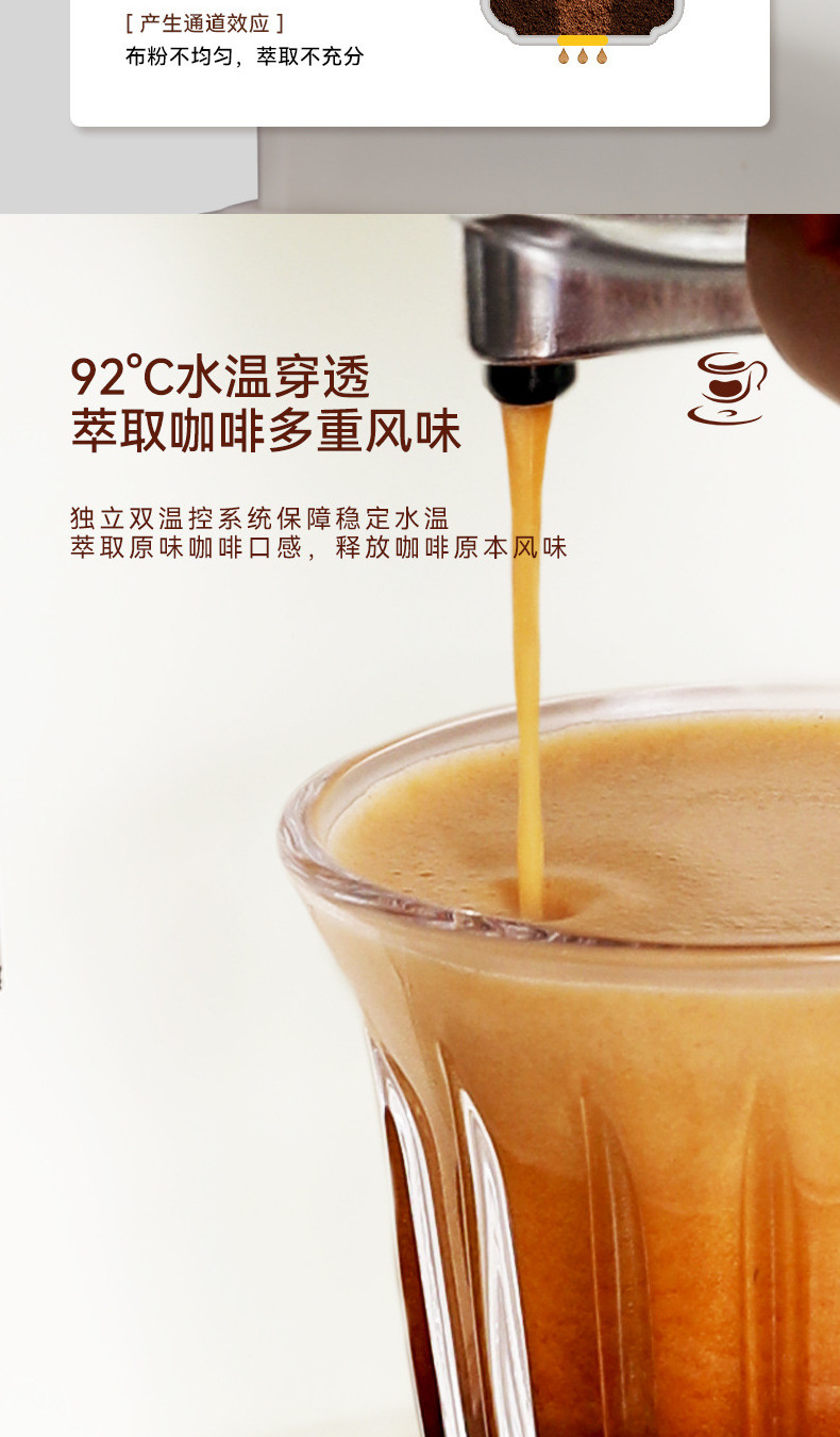 Italian semi-automatic coffee extraction household capsule espresso coffee machine retro electric drip coffee makers