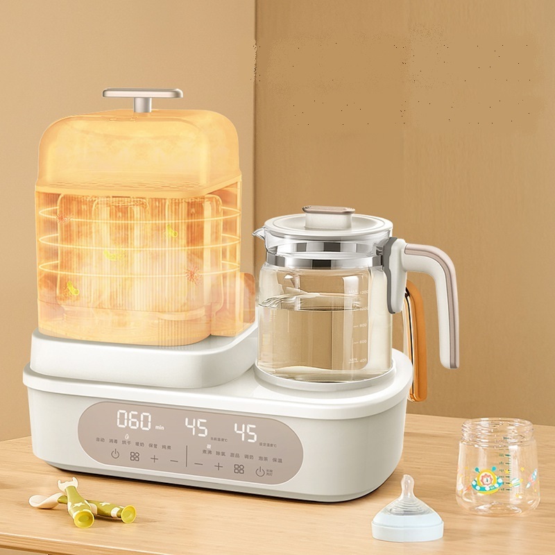 220V Baby milk formula thermostat kettle dual bottle warmer 4 in 1 milk warmer bottle sterilizing dryer baby food makers