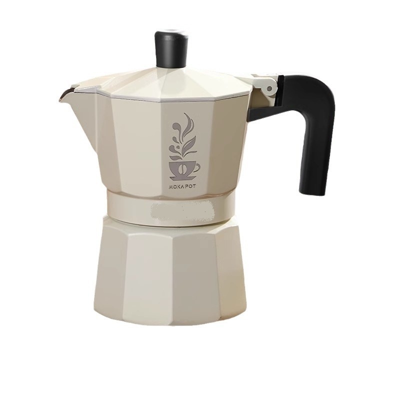 Portable 2 cup 4 cup coffee maker household hand brewed coffee pot set double valve metal MOKA pot