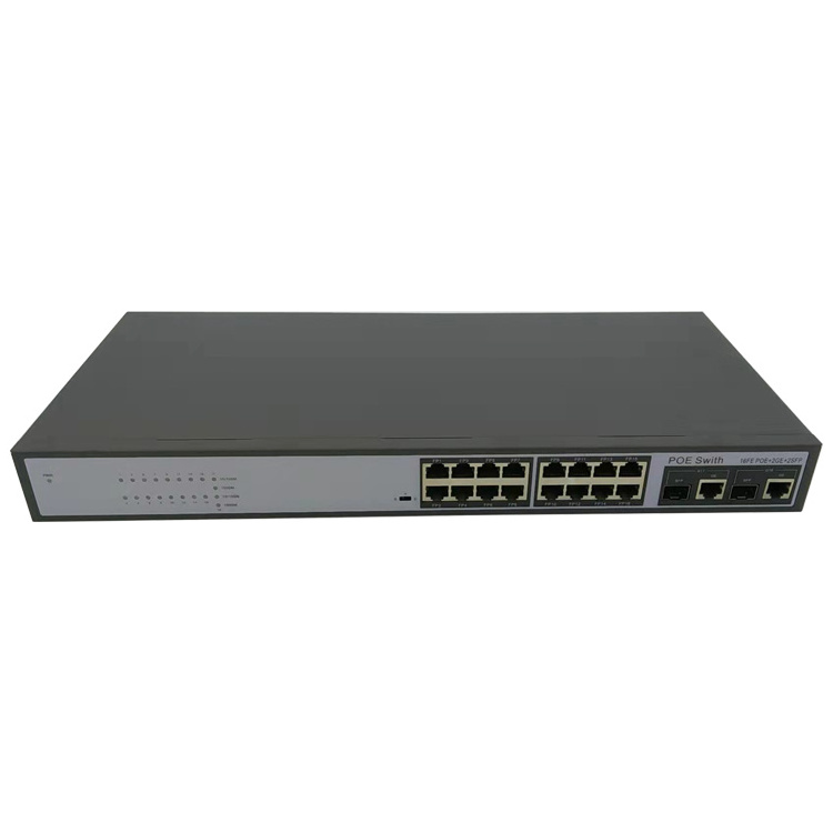 1U Rack 10/100m 24 Port POE Switch used for Dahua Hikvision CCTV POE Camera