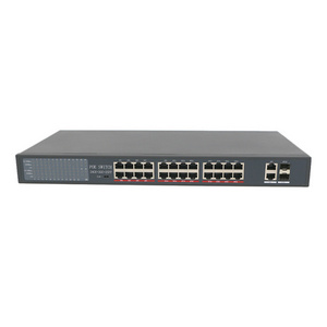 10/100/1000m 24 Port Full Gigabit POE Switch with 2 SFP 2 Ethernet Uplink used for Hikvision Dahua CCTV POE Camera