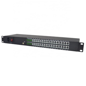 32 Port RJ11 FXS/FXO Multiplexer to Fibre Extender 32 Channel PCM Telephone Fiber Optic Converter