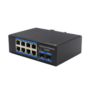 8Port Gigabit Industrial Switch DIN 6KV IP40 Temperature POE 8 Port 10/100/1000Mbps+2G SFP Industrial PoE Ethernet Switch