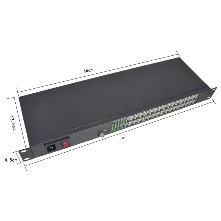 32 Port RJ11 FXS/FXO Multiplexer to Fibre Extender 32 Channel PCM Telephone Fiber Optic Converter