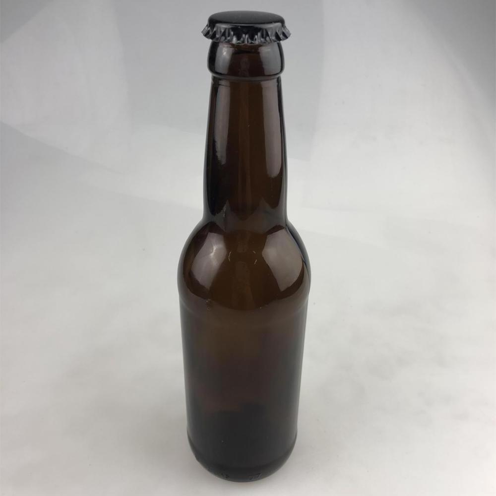 330ml matte black painted beer glass bottle