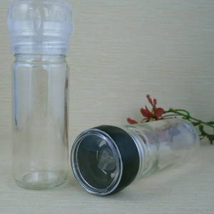 100ml cylindrical glass pepper grinder,salt and pepper shakers