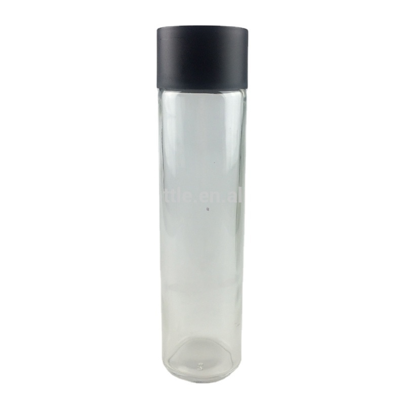 375ml VOSS Style Mineral Water Glass Bottle with Screw Plastic Cap