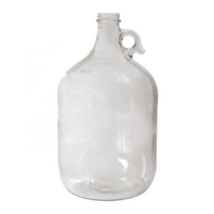 1 gallon clear glass jug with finger handle for ciders, juices, home brews, chemicals