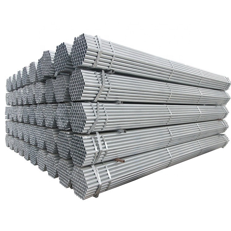 Hot Dip Galvanized Round Steel Pipe / GI Pipe Pre Galvanized Steel Pipe Galvanized Tube For Construction