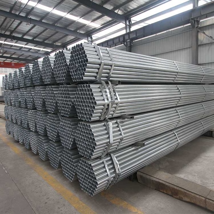 Hot Dip Galvanized Round Steel Pipe / GI Pipe Pre Galvanized Steel Pipe Galvanized Tube For Construction