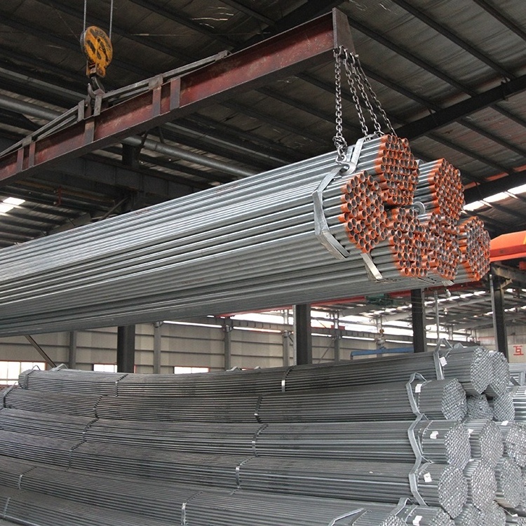 Hot Dip Galvanized Round Steel Pipe / GI Pipe Pre Galvanized Steel Pipe Galvanized Tube For Construction