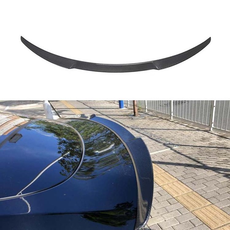 Creeaes 100% Dry Carbon Fiber Car Tail Wings Rear Truck Spoiler For Tesla Model Y 2019-2022