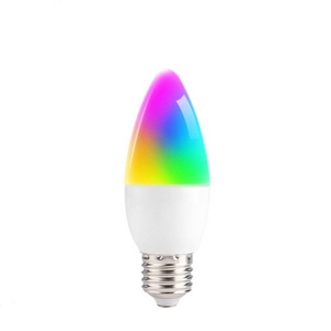 Alexa Google Home RGB 2700K-6500K Smart Light Bulbs Tuya Wifi C37 Dimmable Smart LED Bulb