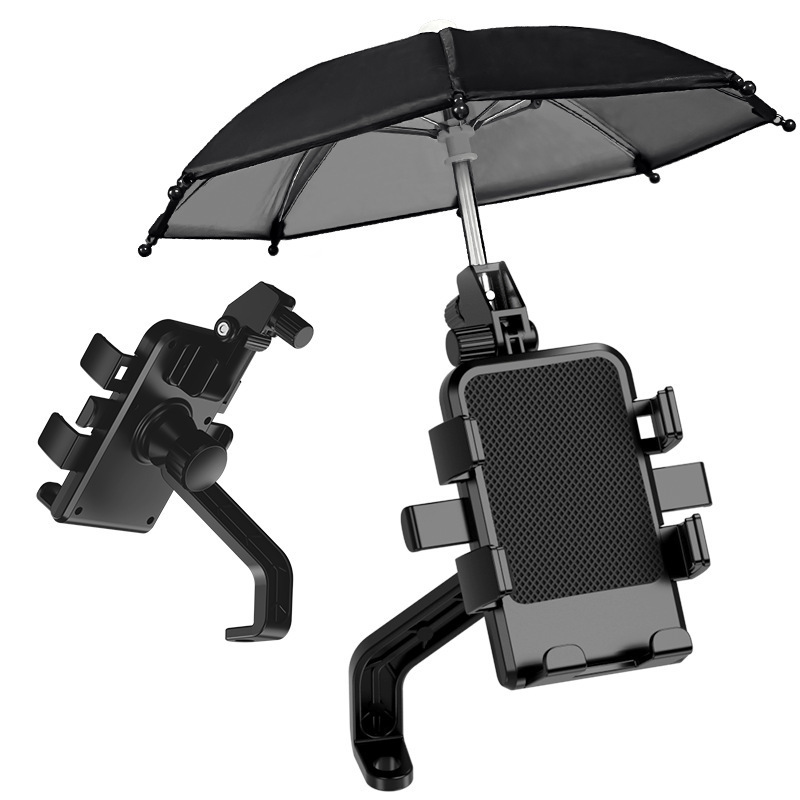 Hot Sales Black Bike Phone Holder Mobile Phone Holder Waterproof Phone Bike Holder With Umbrella