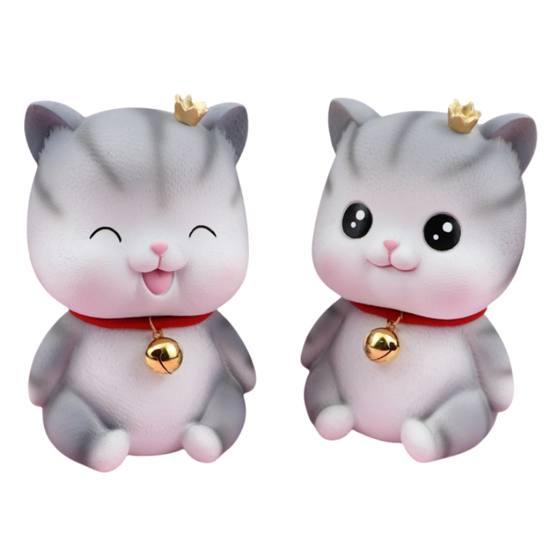 Wholesales New Cute Cat Piggy Bank Home Desktop Decoration Money Boxe Kids Present Kitty Coin Saving Bank Cartoon Money Jar