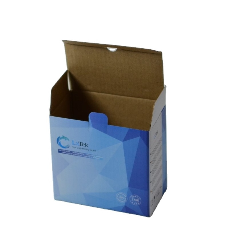 Wholesale custom corrugated and collapsible ink cartridge packaging box and shipping box