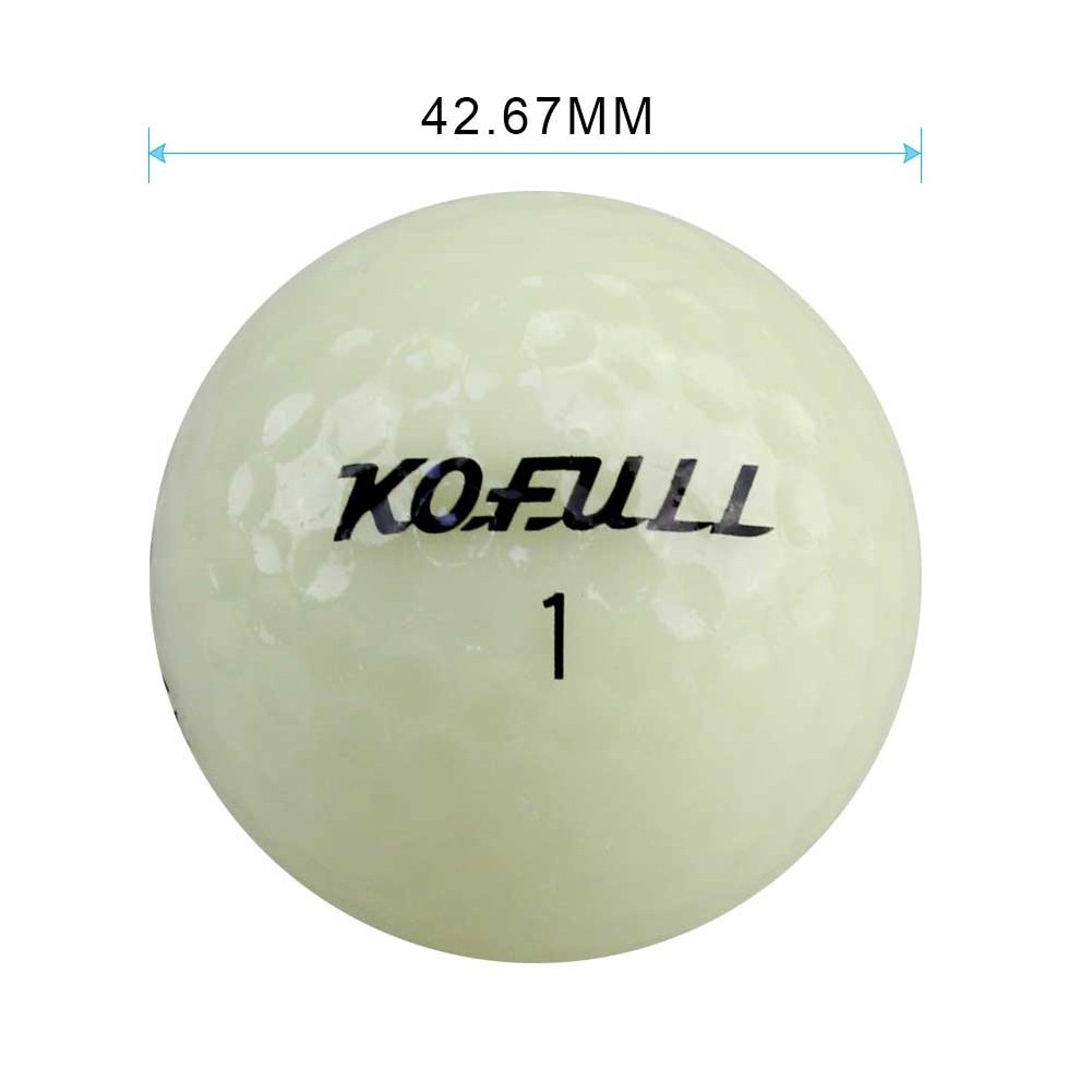 Hot Seller Ball 6Pcs/Pack Light Up Night Luminous Glow In The Dark Fluorescent Golf Balls